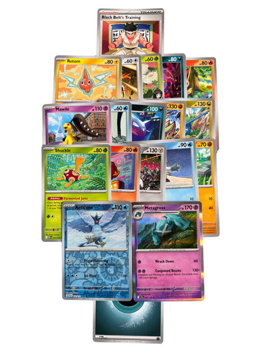 15 Pokémon starter pack with guaranteed rare and reverse holo cards – Evolve & Collect